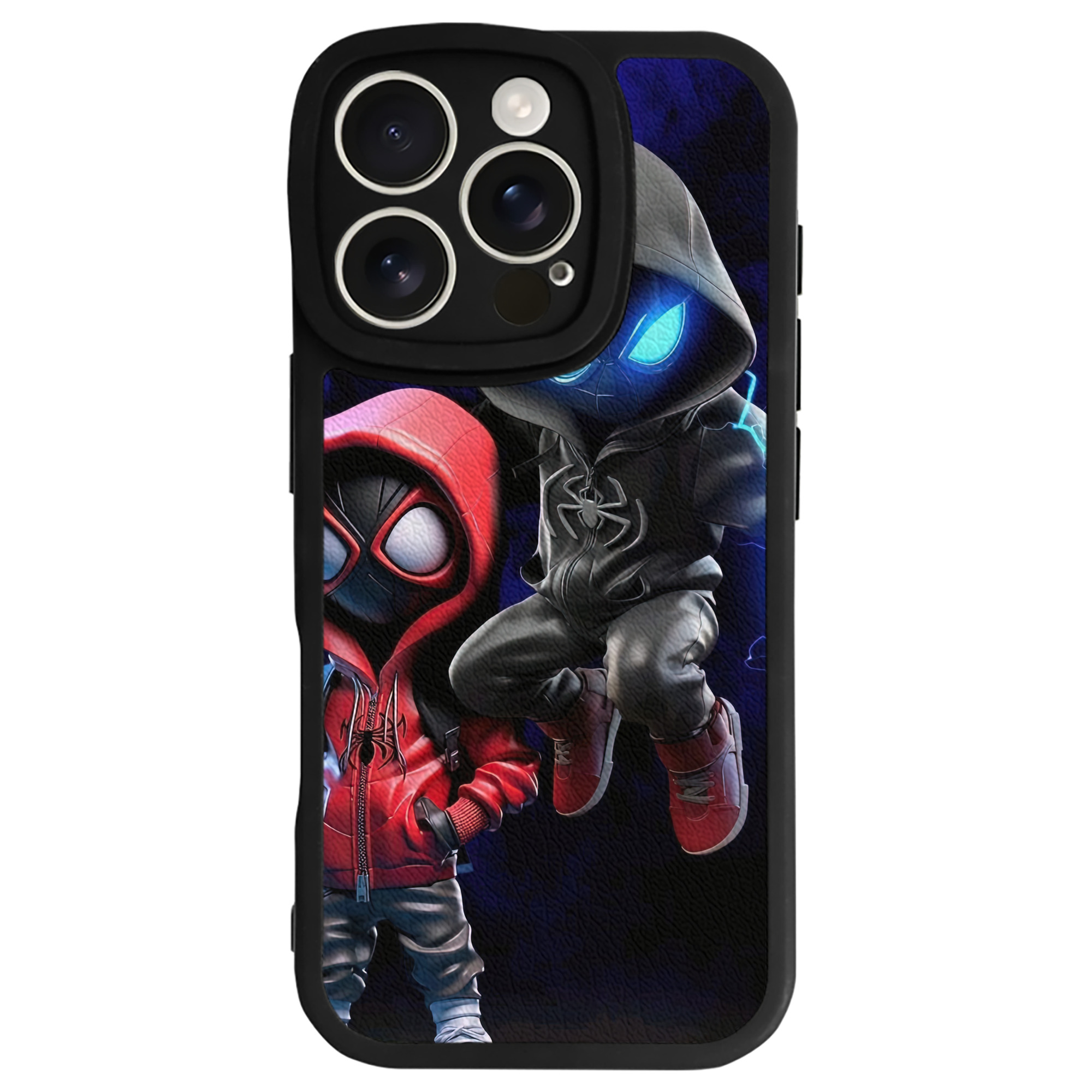 Spider Man スパイダーマン 【iPhone 16シリーズ対応】シリコンスマホケース（レザー調） 材質：シリコン